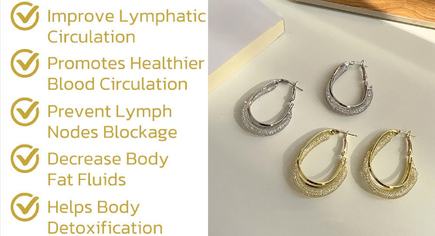 Histone Lymphatic fashion Oval Earrings（Limited Time Discount 🔥 Last Day）